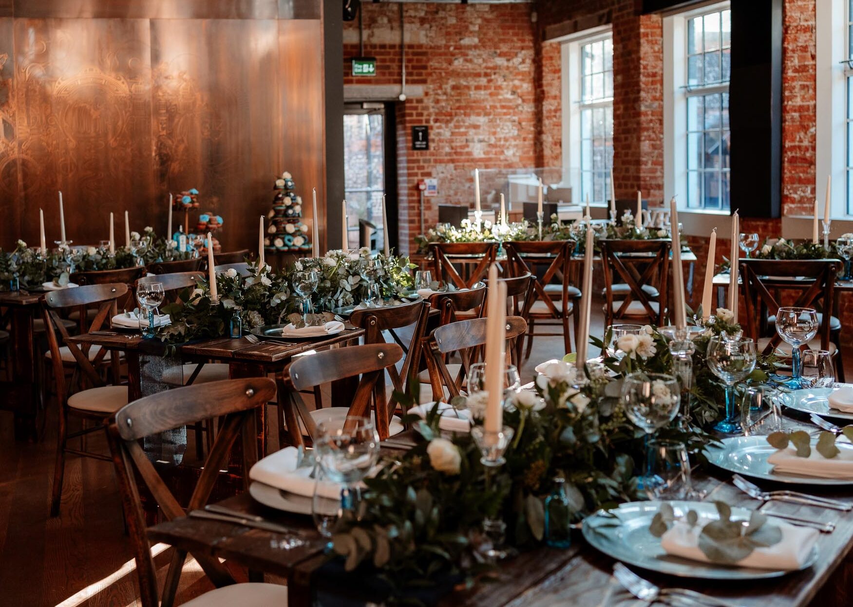 Bombay Sapphire Shoot Bombay Sapphire Distillery Wedding In Entrance Hall